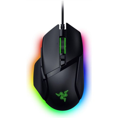Maus gaming Razer Basilisk V3 35K, optik, me kabllo, me drita RGB, ngjyrë e zezë