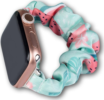 Byzylyk tekstili Hurtel për Apple Watch 45 44 42mm, elastik, ngjyrë shalqi
