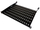 Raft fiks rack Alantec SA-P-19-1U-350-4-C-02, 19" 1U, thellësi 350mm, i zi