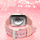 Rrip ore Kingxbar Crystal Fabric për Apple Watch 38/40mm, silikon, me shkëlqim, rozë