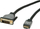 Кабел HDMI во DVI Roline 11.04.5876, 1.5m, црн