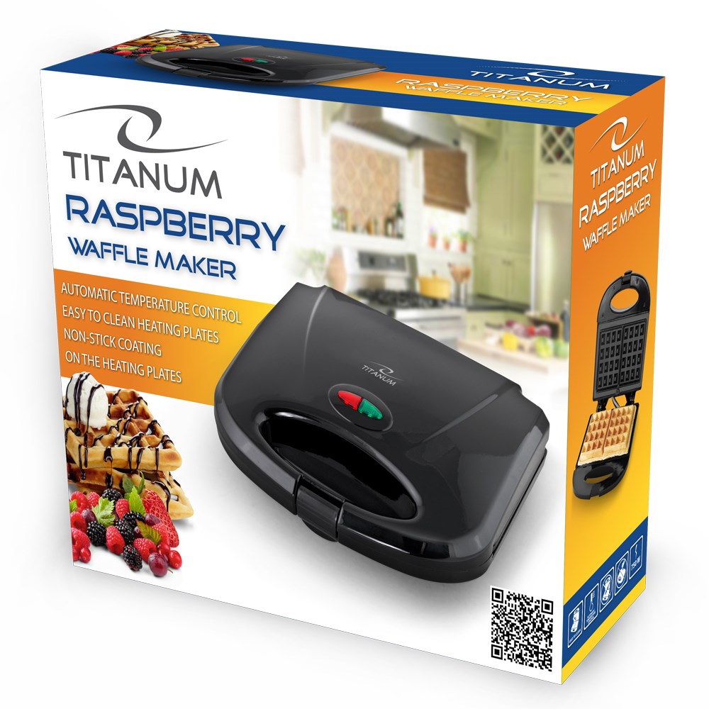 Aparat për waffle Esperanza Titanum TKT003, 750W, pllaka jo ngjitëse, i bardhë 3