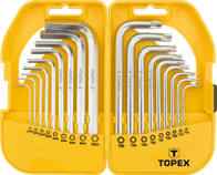 Set çelësash imbus dhe Torx TOPEX 35D952, 18 copë, çelik krom vanadium