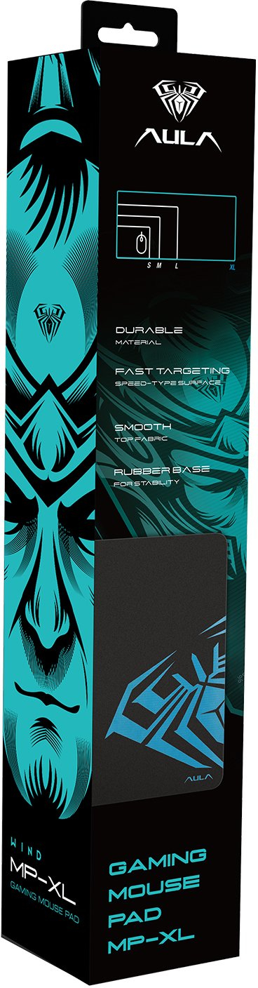 Mousepad gaming Aula MP-XL, madhësi XL, sipërfaqe reflektuese, i zi