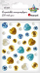Kristale vetëngjitëse Titanum Mix of Patterns, set 36 copë, dekorative, ar gjelbër