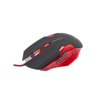 Mouse Gaming White Shark GM-1803 ATTILA, i kuq/zi
