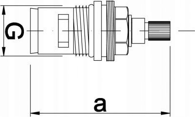 Kartrixh qeramik për rubinet Hydroland G C15, 1/2"