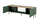 Kabinet TV me oxhak elektrik Cama Meble Onda, 180.5x40x58.39cm, chipboard MDF, i gjelbër
