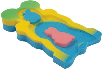 Душек за бања за бебиња Badum Maxi Bath BD0007, за над 6 kg, сунѓер, многуобоен
