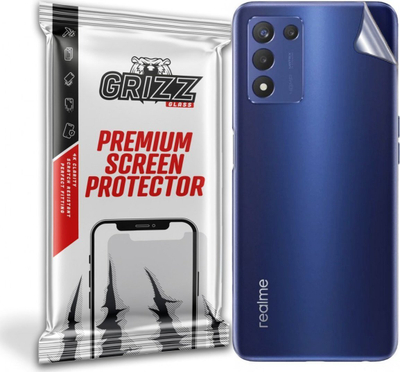 Folie mbrojtese GrizzGlass SatinSkin për Realme Q3s 5G, pjesa mrapa, transparente
