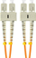 Kabllo optike Lanberg OM2 50/125, 5 m, duplex, portokalli