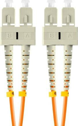 Kabllo optike Lanberg OM2 50/125, 5 m, duplex, portokalli
