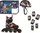 Set patinash Fila J-One Combo 3, të rregullueshme 28-32, për fëmijë, të zeza