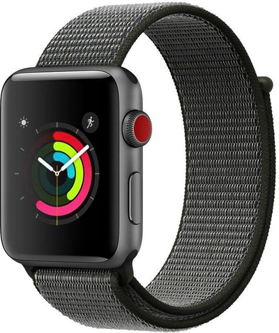 Паметна нараквица Tech-Protect Nylon за Apple Watch 42 44 45mm, дишлив најлон, темно зелена