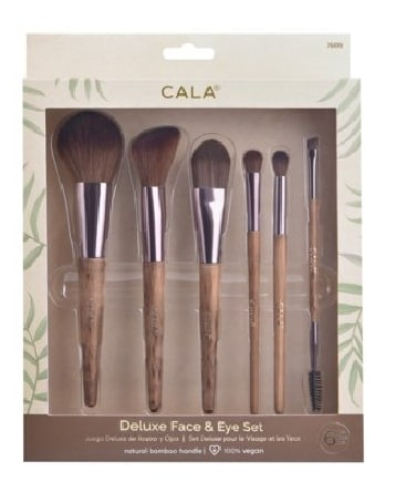 Set brusha për grim Cala Deluxe Bamboo, 6 copë
