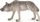 Figurë lodër CollectA Timber Wolf Hunting, ujk realist, plastikë, gri