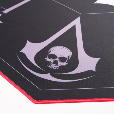 Тапет за гејминг SUPERDRIVE Assassin's Creed, подна подлога за столица со тркала, 100cm, црна