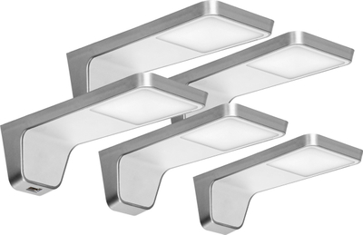 Set llamba poshtë dollapit Nela, 5 LED, 4x2W 7.5W, dritë 4000K, e bardhë