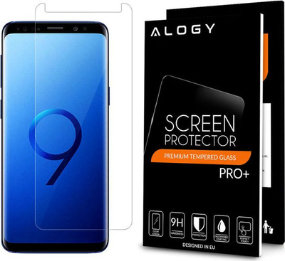 Xham mbrojtës Alogy për Samsung Galaxy S9 Plus, xham i fortë 9H, transparent