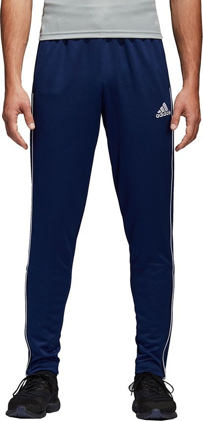 Pantallona futbolli adidas Core 18 TR PNT, XS, blu e errët