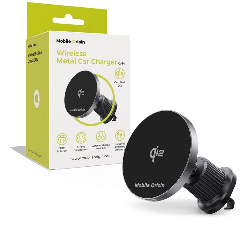 Karikues veture wireless Mobile Origin CA14, MagSafe Qi2, 15W, metalik