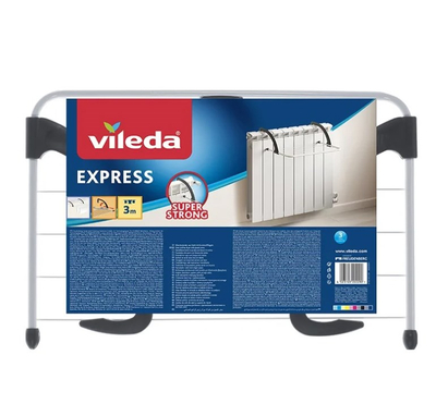 Tharëse rrobash Vileda Express Indoor Radiator Airer, 3 m sipërfaqe tharjeje, e bardhë