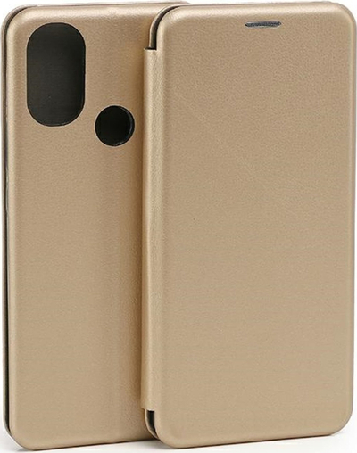 Mbulesë telefoni Beline Book Magnetic për Motorola Moto E20, me magnet, ngjyrë gold