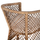 Karrige Mpiko rattan natyral jastëk ecru 64×68×87 cm (HM5990)