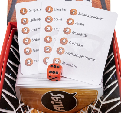 Lojë me shokë Tactic Alias Basketball, me zar e letra, portokalli