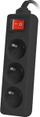 Zgjatëse Lanberg PS1-03E-0150-BK, 3 fole, kabllo 1.5 m, e zezë