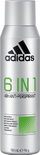 Deodorant spraj Adidas 6 in 1, antiperspirant për burra, 150 ml