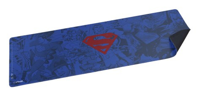 Подлога за глушец за гејминг Trust GXT 759SM XXL Superman, со прошиени рабови, против лизгање, сина