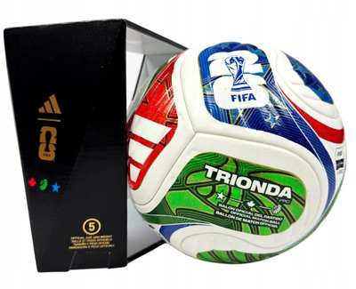 Top futbolli adidas FIFA World Cup 26 Trionda Pro JD8021, FIFA Quality Pro, në kuti, shumëngjyrësh