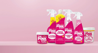 Pastrues WC The Pink Stuff Miracle Foaming Toilet Cleaner, 3x100g, aromë rabarbari, rozë