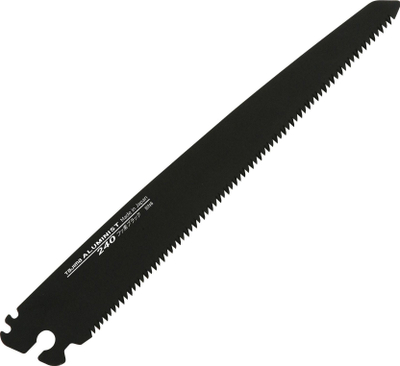 Teh sharrë Tajima ALB240 Aluminist, 240mm, 18mm, i zi