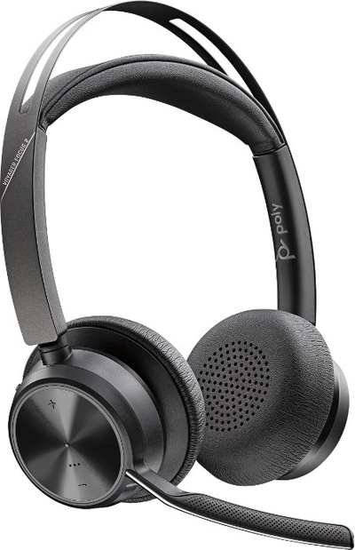 Kufje Poly Voyager Focus 2 UC, të zeza