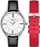 Orë për meshkuj Tissot Bella Ora Round T103.210.16.018.00, e zezë/ e kuqe