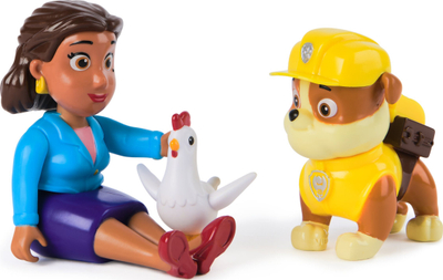 Set figura lodrash Paw Patrol Rubble Mayor Goodway Chickaletta, plastike, mbi 3 vjeç, me ngjyra