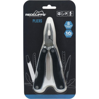Mjet multifunksional Redcliffs Pliers, 16 në 1, çelik inox, i zi