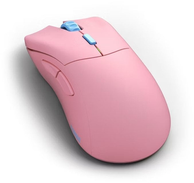 Maus gaming Glorious Model D Wireless Pro, optik, pa tela, rozë