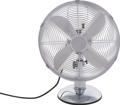 Ventilator tavoline Wensum Silver, 3 shpejtësi, metalik, ngjyrë argjendi
