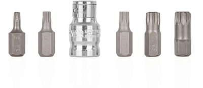 Set çelësa spline Special M5 M12, 6 copë, krehër 1/2", çelik S2