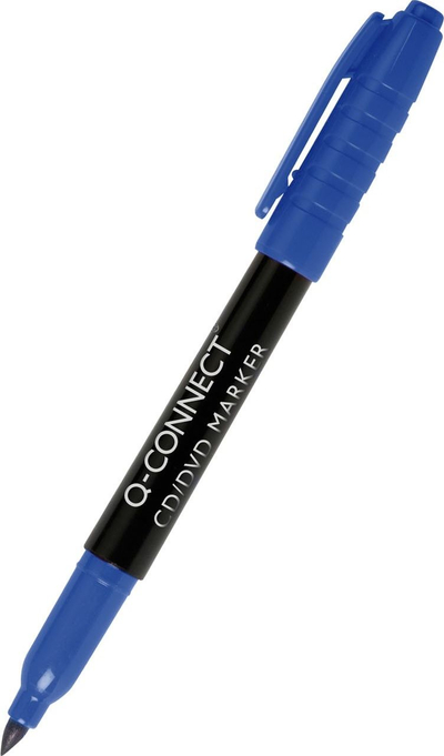 Marker për CD DVD Q-CONNECT, majë 1mm, blu