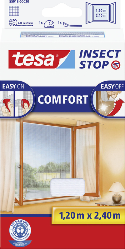 Rrjetë kundër mushkonjave Tesa Comfort (55918-00020-00), 1.20x2.40m, e bardhë