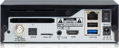 Tuner satelitor AbCom PULSe 4K Mini, UHD 4K, ENIGMA 2, i zi