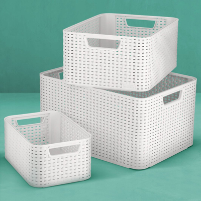 Shportë aksesorësh Curver Storage Basket Accessory Box, 6L, plastike, gri e hapur
