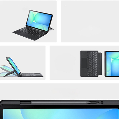 Këllëf me tastierë Dux Ducis DK për Samsung Tab S10 FE, Bluetooth, material PU, i zi