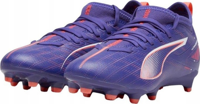 Këpucë futbolli për kalamaj PUMA ULTRA 5 MATCH FG AG Jr, për fushë me bar natyral edhe artificial, portokalli