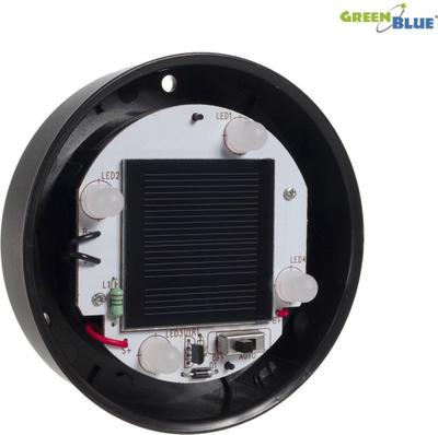 Lampë kopshti diellore GreenBlue GB123, LED, formë sfere, e bardhë