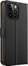 Këllëf-portofol Xqisit Slim Wallet për iPhone 14 Pro, 6.1", me kapëse magnetike, i zi